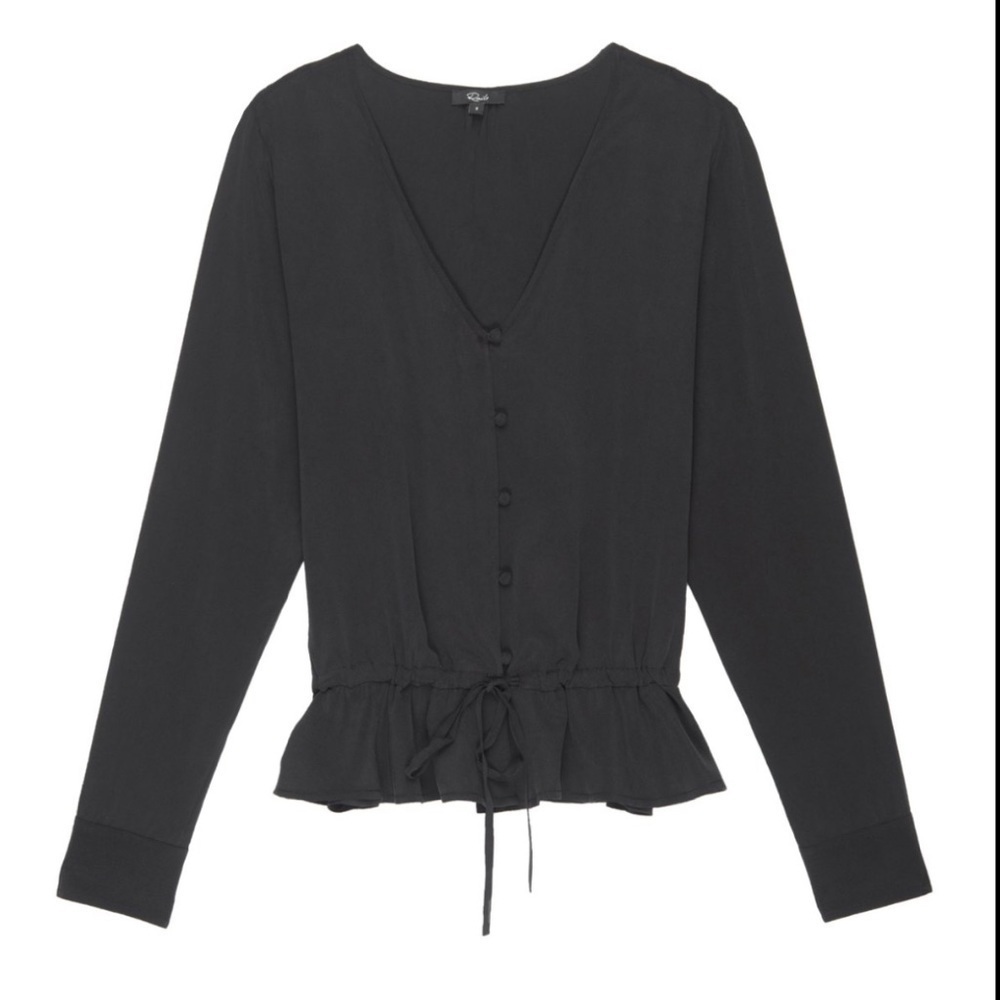 Rails | Beaux silk long sleeve Blouse top